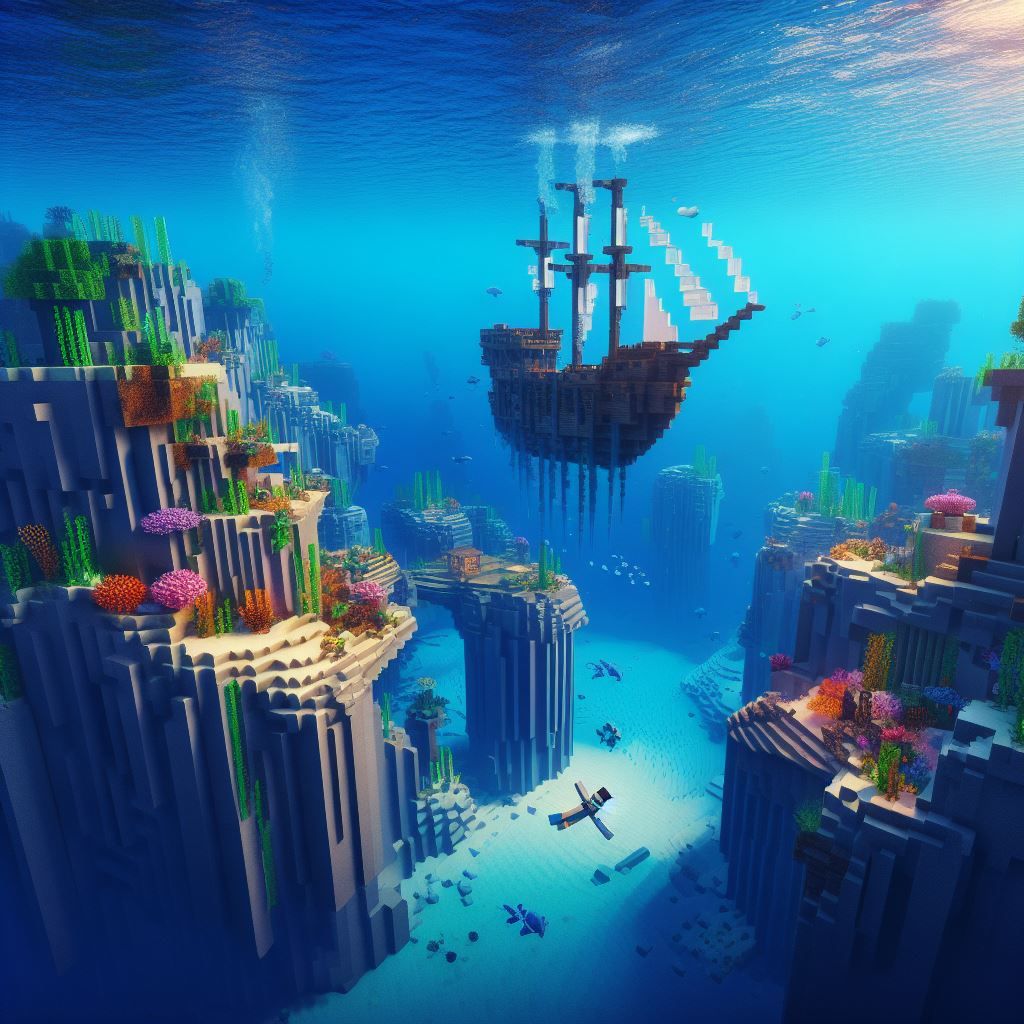 minecraft underwater city